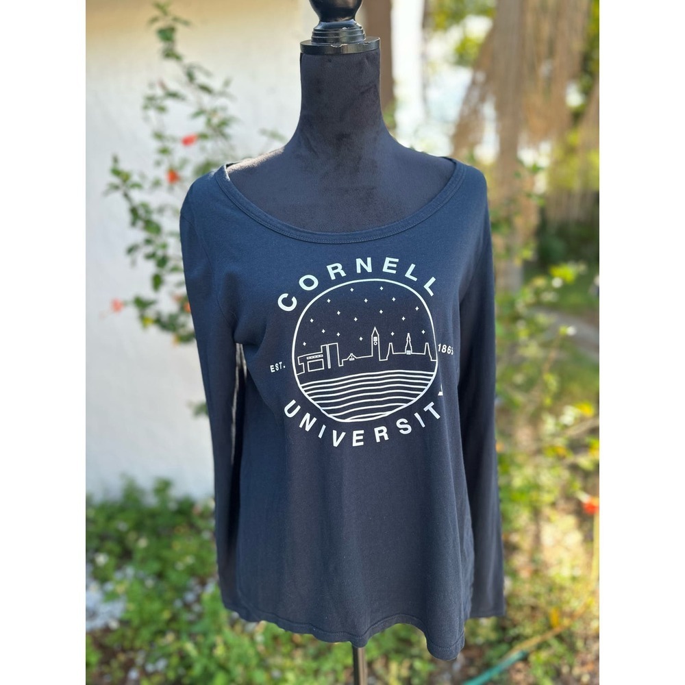 Uscape Apparel - Cornell University Long Sleeve Shirt Women's Size Large - Blue
